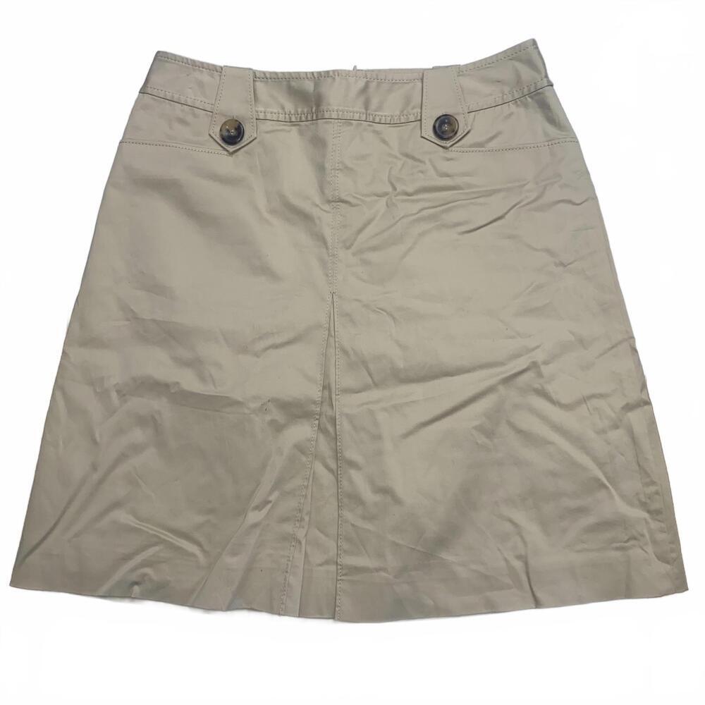 Y2k Low Rise Khaki Mini Skirt Size 2 Vintage 2000s Preppy